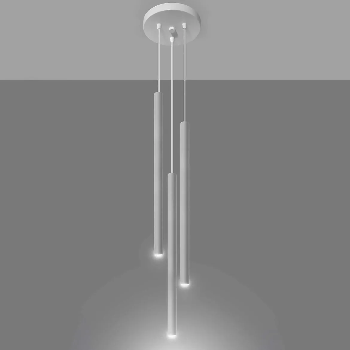 Viseca lampa Padova 3 bela