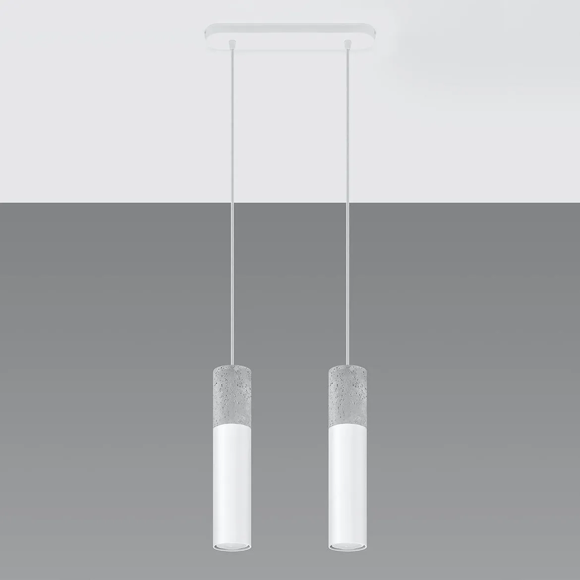 Viseca lampa Pennala 2 bela