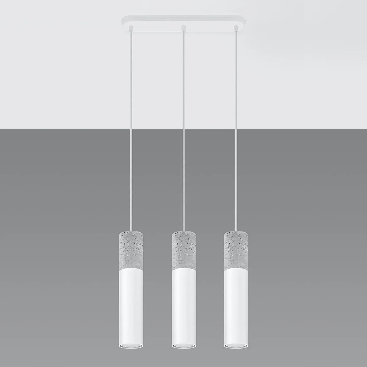 Viseca lampa Pennala 3 bela