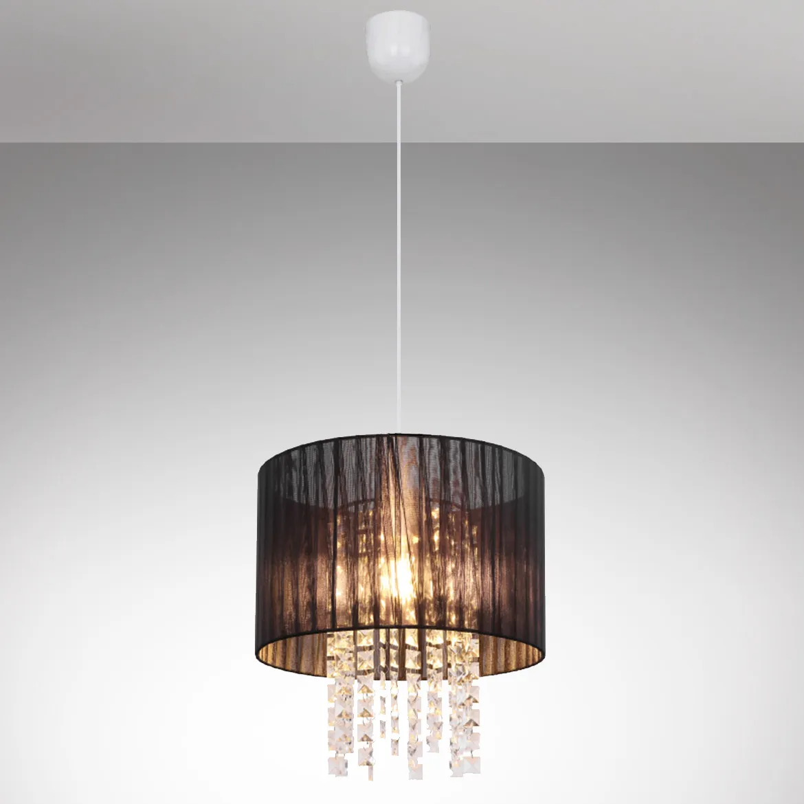 Viseca lampa Pyra crna