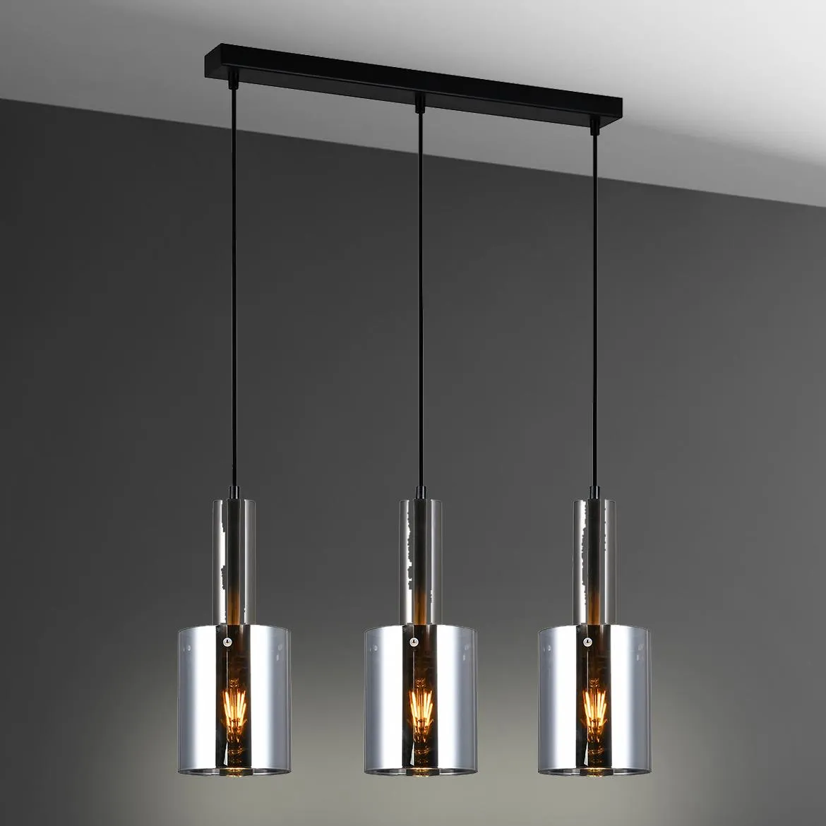 Viseca lampa Sardo 3 61x100cm srebrna