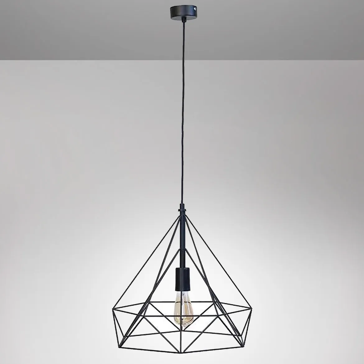 Viseca lampa Szach crna