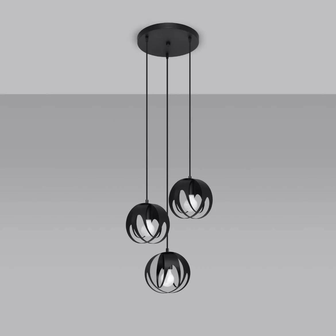 Viseca lampa Tulos 3 crna