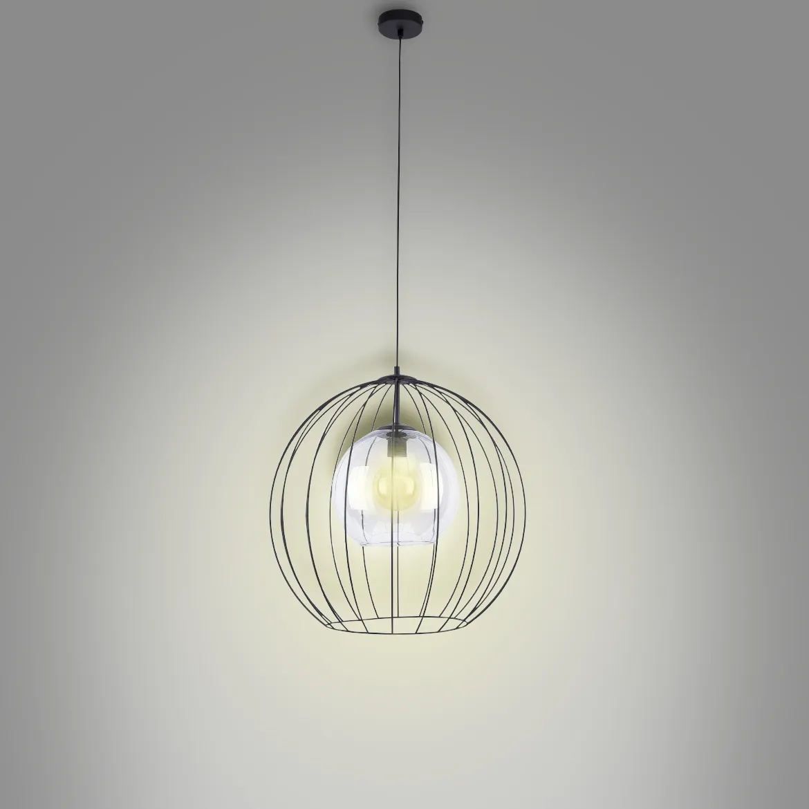 Viseca lampa Universo crna