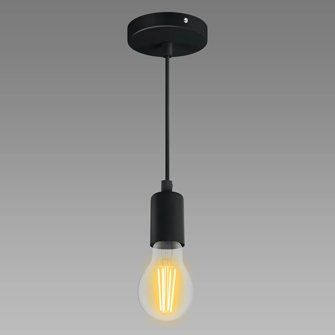 Viseca lampa Uno crna