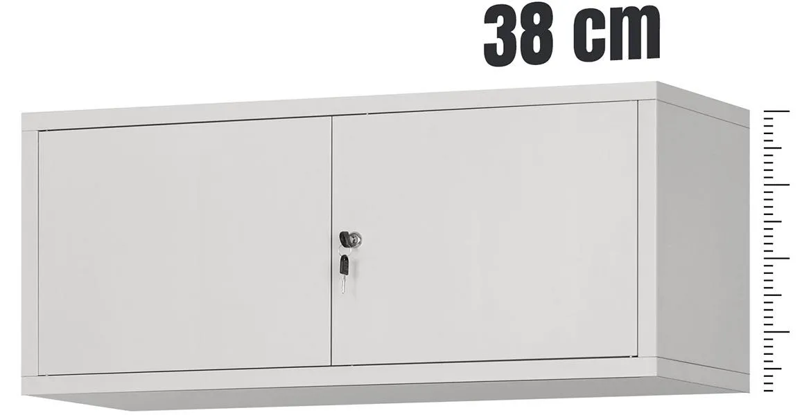 Viseci ormaric Ewa, metalni, sivi 90x40x38