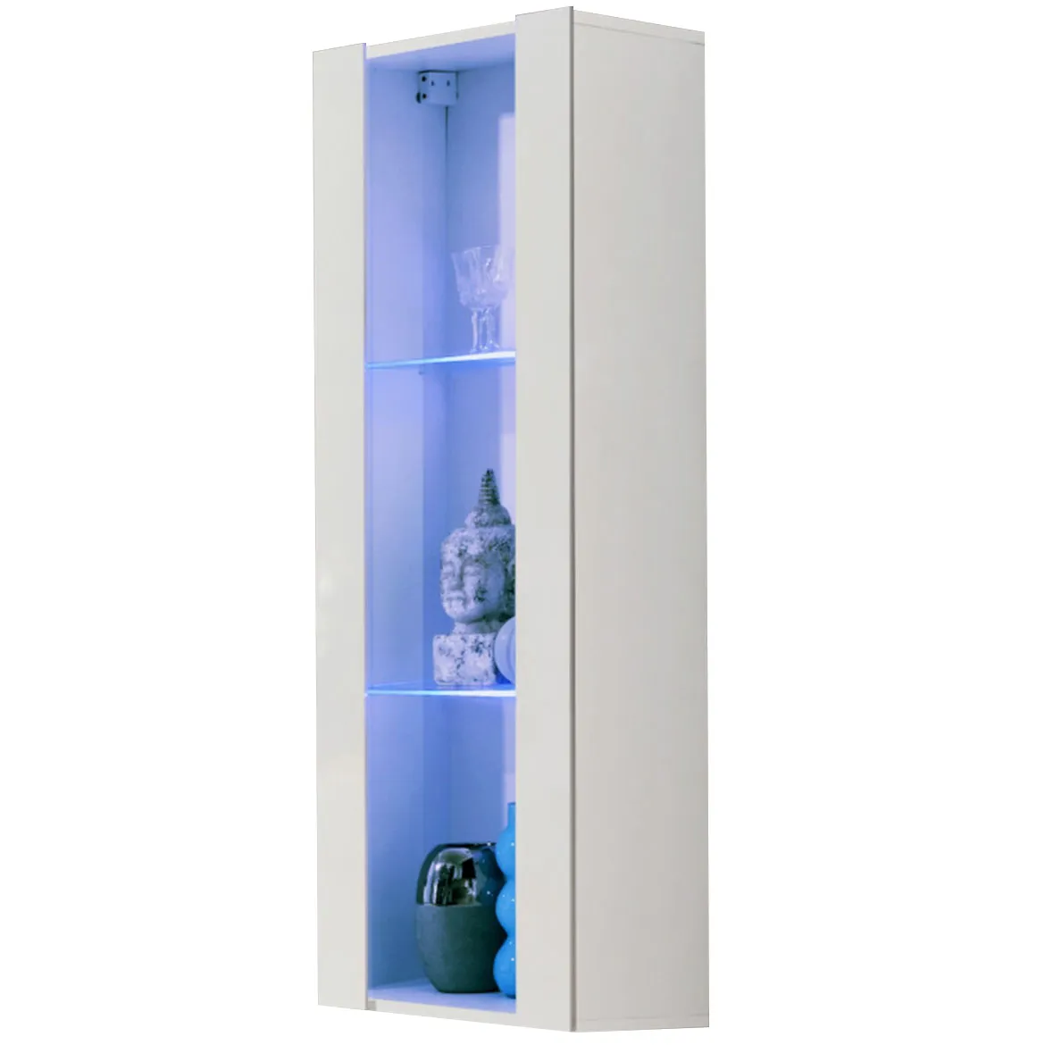 Vitrina Fly 1 vrata 40x29x126 bela