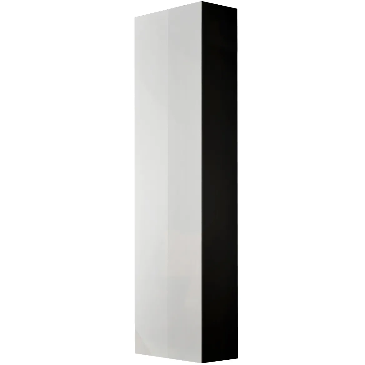 Vitrina Fly 1 vrata 40x29x170 bela/crna