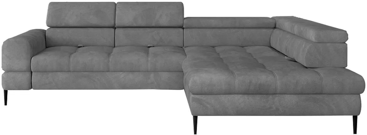 Voss ugaona garnitura s ležajem 285x218x93 Memphis 18 desna siva