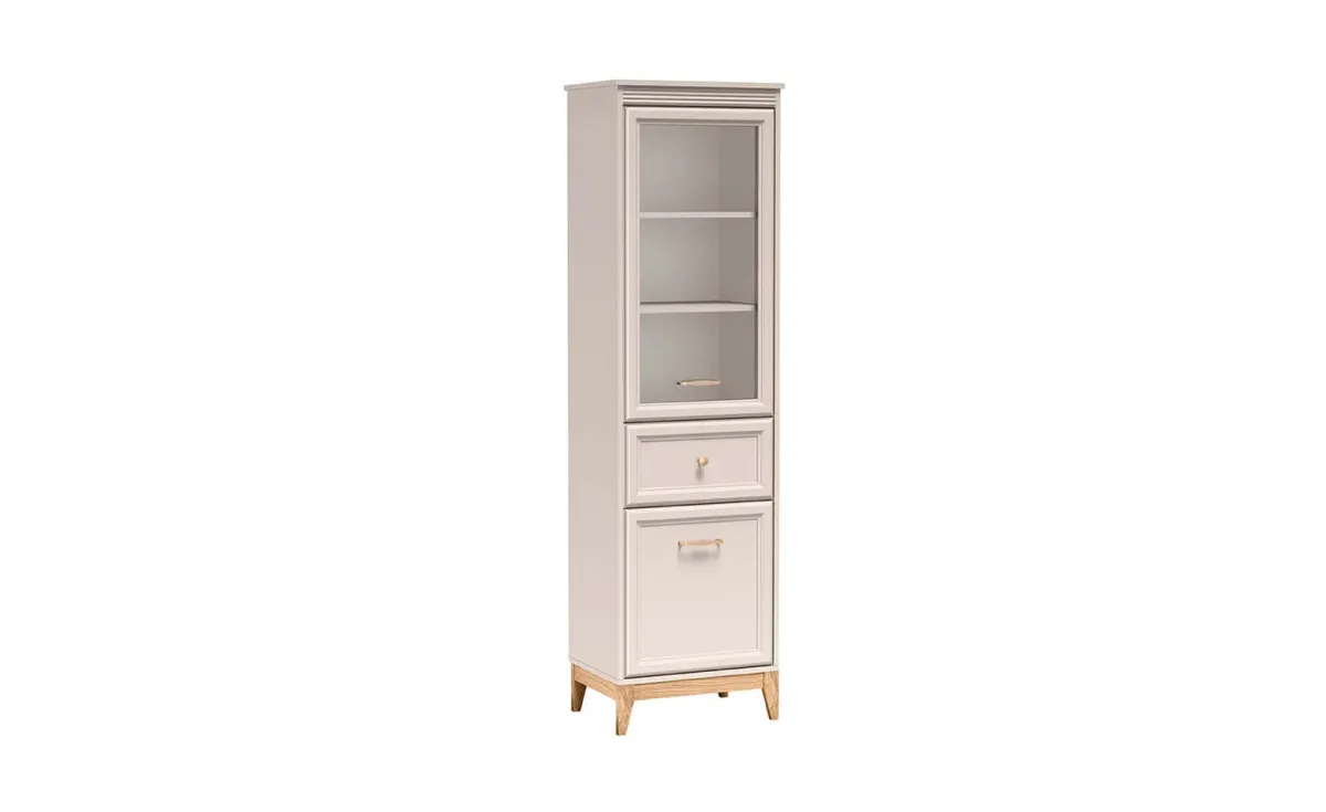 Windsor vitrina 55x40,5x193 cm kašmir