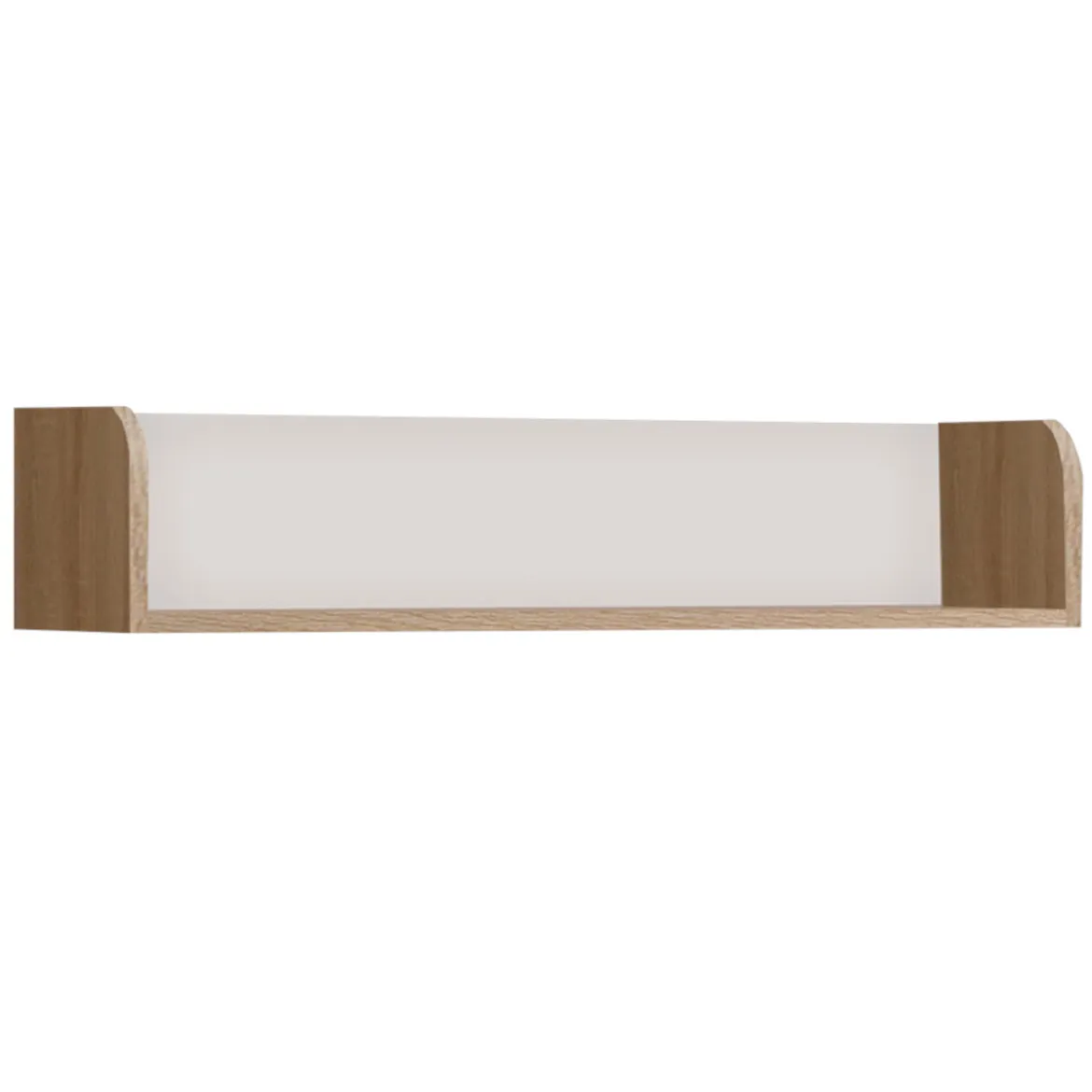 Winnie zidna polica 80x25,8x17,5 natur/bela