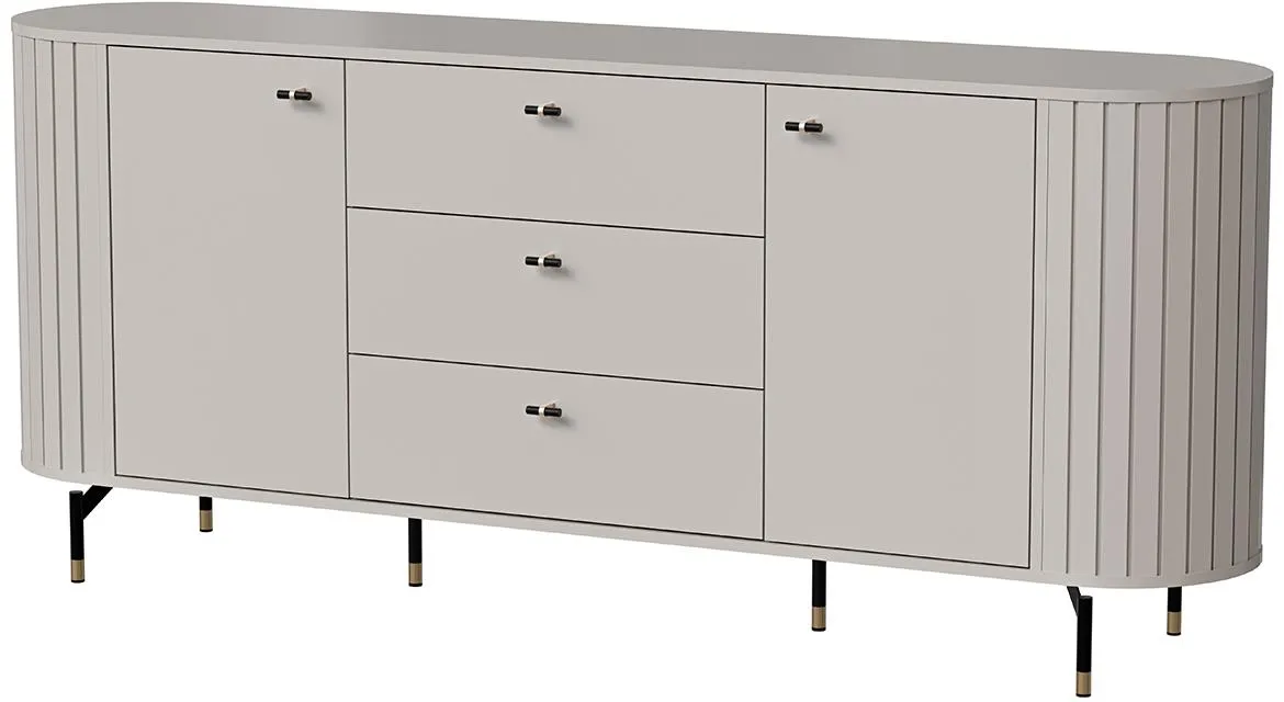 Zante Za4 komoda 3 fioke + 2 vrata 190x40x81 cm kašmir