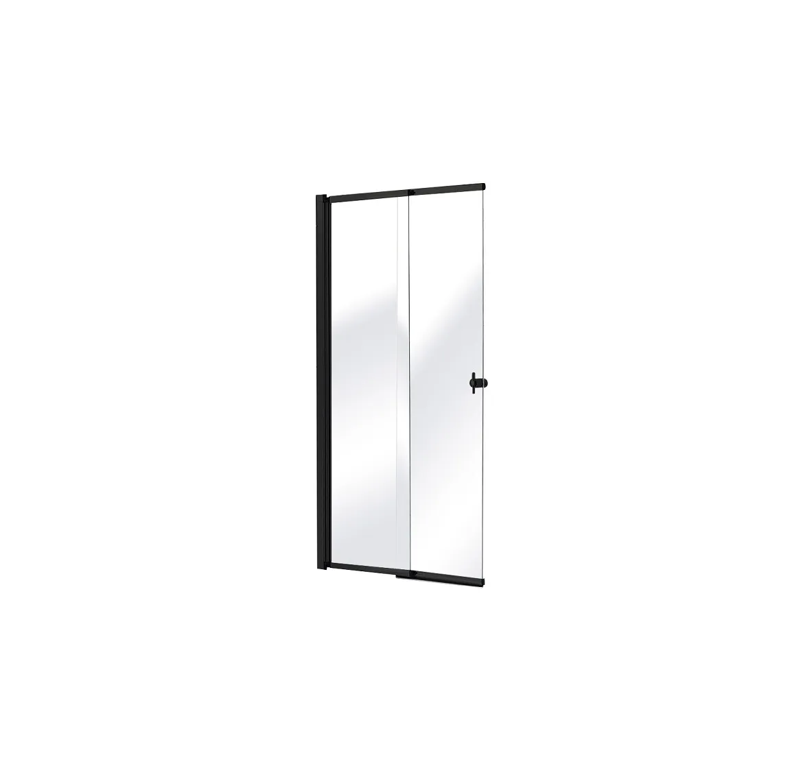 Zaštitni paravan za tuš Flex 140x82 crna