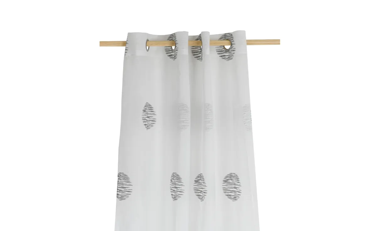 Zavesa Dots 140x240cm siva