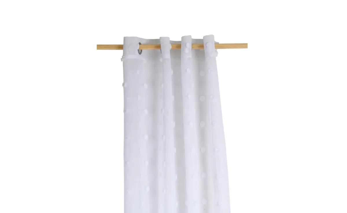 Zavesa Isla 140x240cm bela
