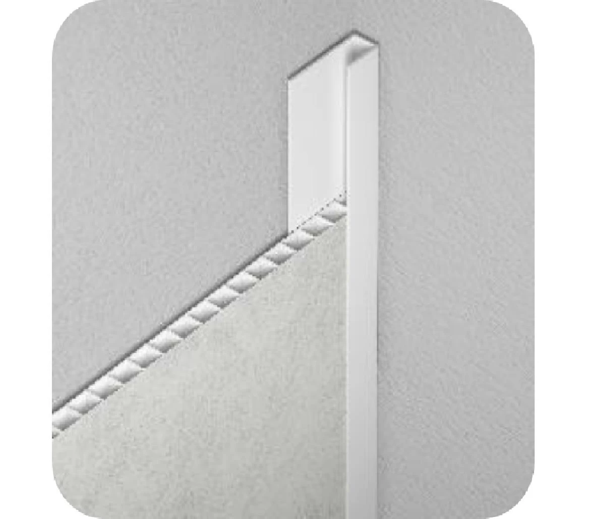 Završna letvica B2 bela 2,7m