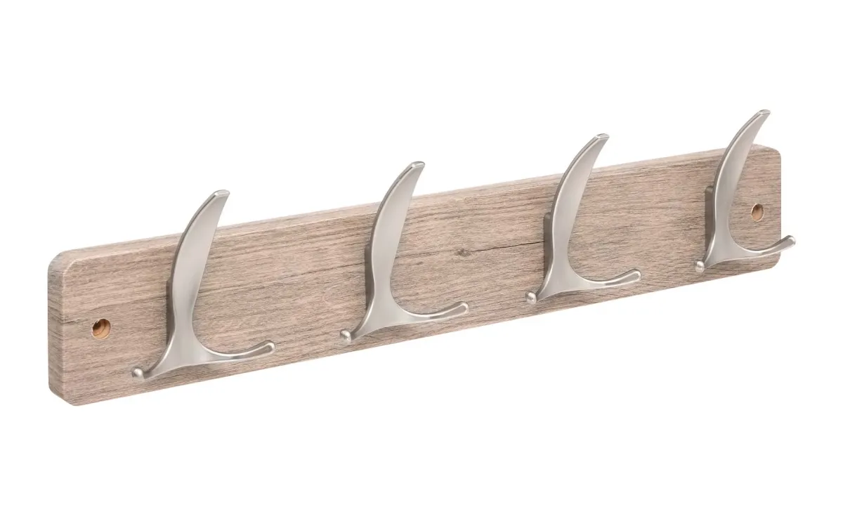 Zidna vešalica sa 4 kukice Shawn siva