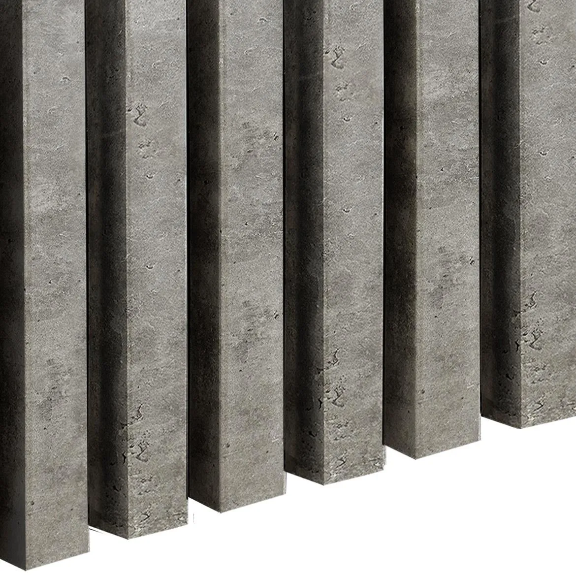 Zidne lamele 3D Loft Beton 30x38x2750mm