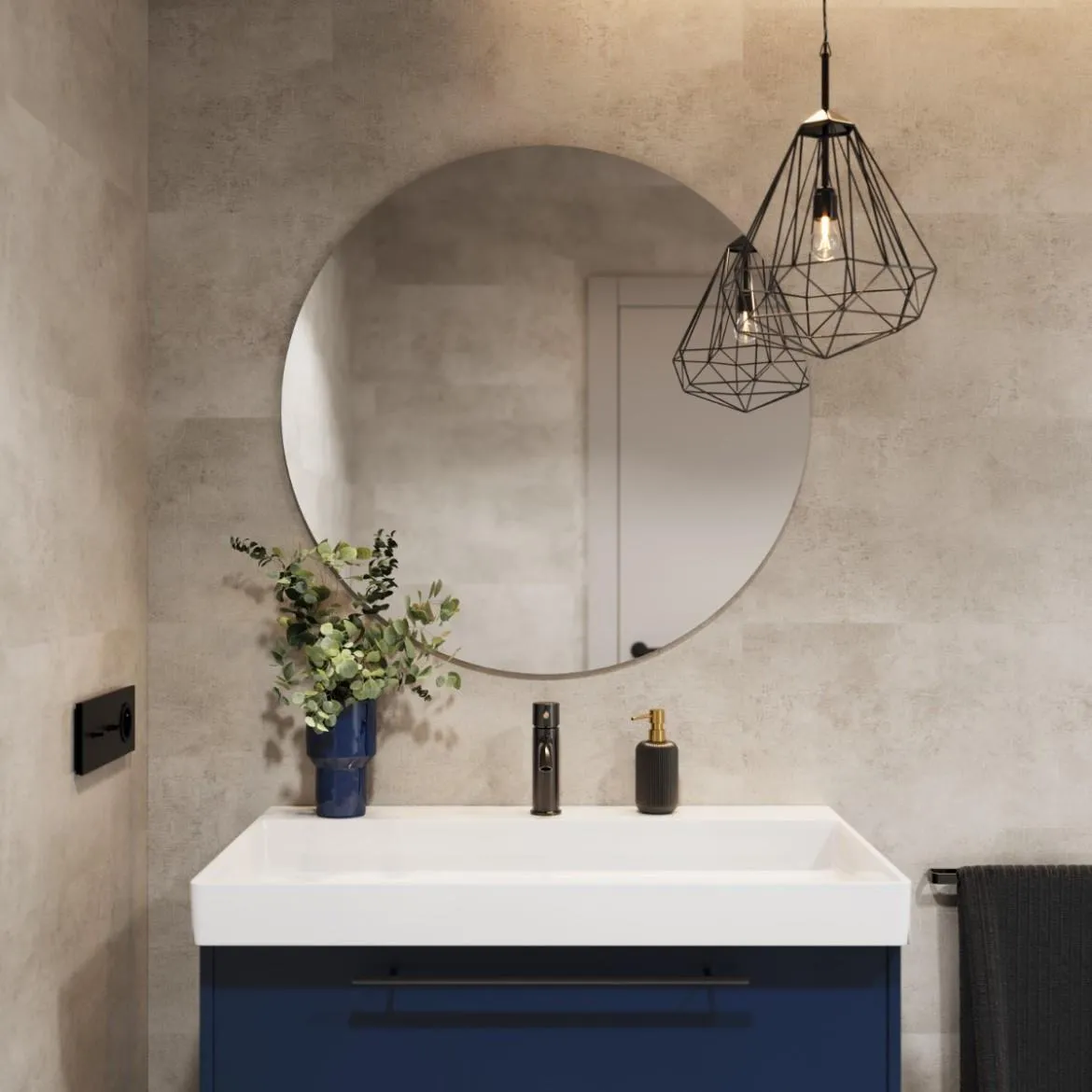 Zidni panel SPC Concrete Beige VILO 30x60cm 4mm