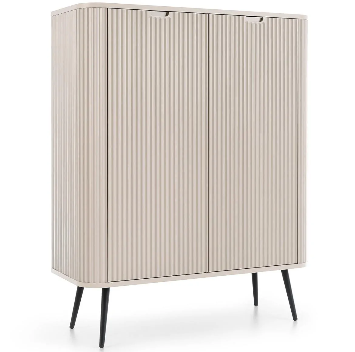 Zova komoda s 2 vrata 103x39x129 cm bež kašmir