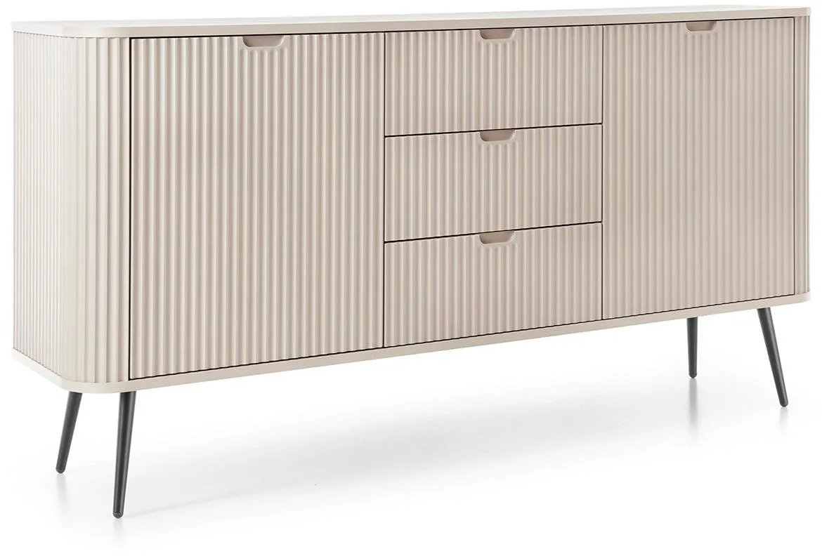 Zova komoda sa 2 vrata + 3 fioke 168x39x87 cm bež kašmir
