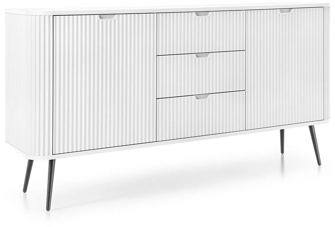 Zova komoda sa 2 vrata + 3 fioke 168x39x87 cm bela