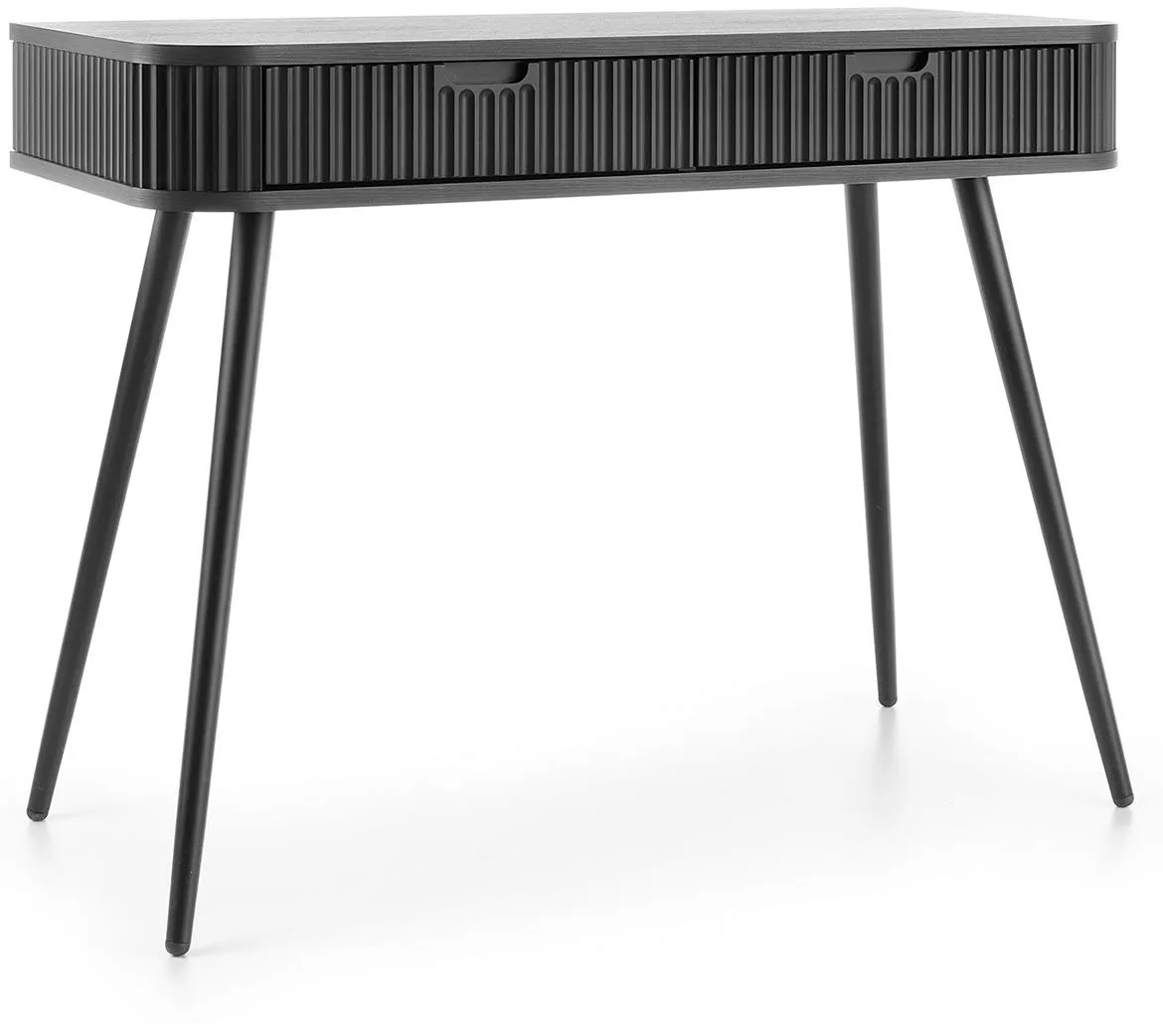 Zova konzola sa 2 fioke 103x49x80cm crna