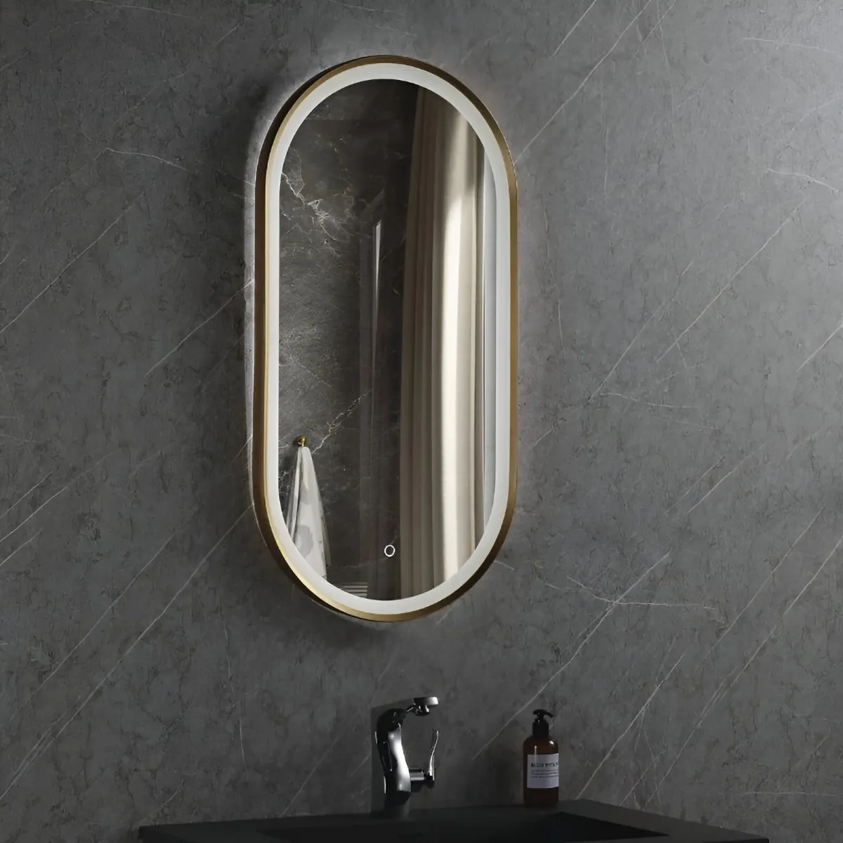Ogledalo 50x90 Gold 475008