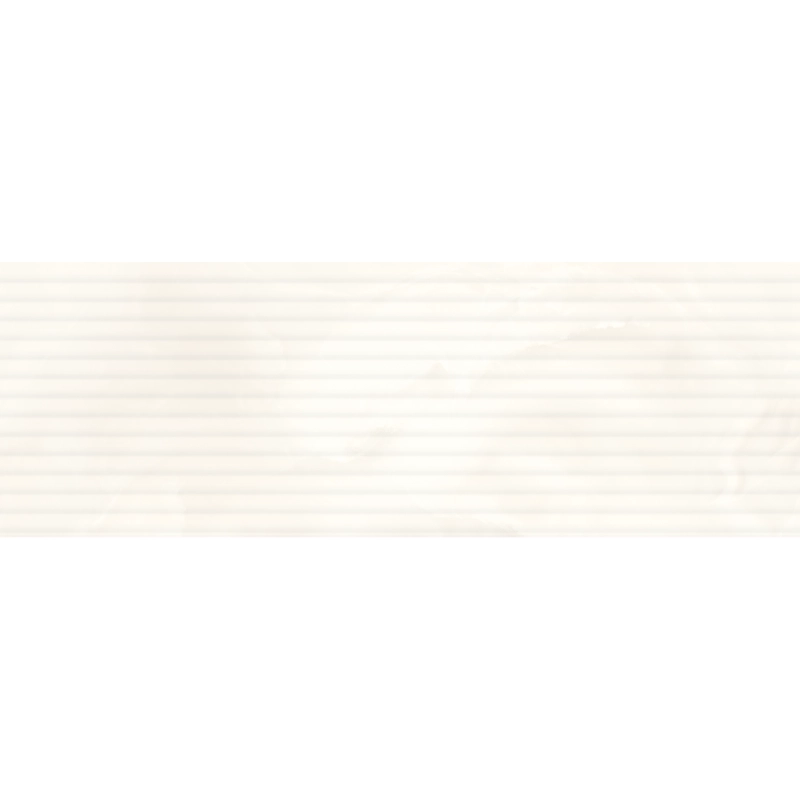 Precious Fluted Ivory Glossy Rec 30x90