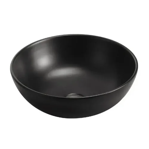 Premium Nadgradni Lavabo Simple 3 E-6015 Matt Black 40x40x15