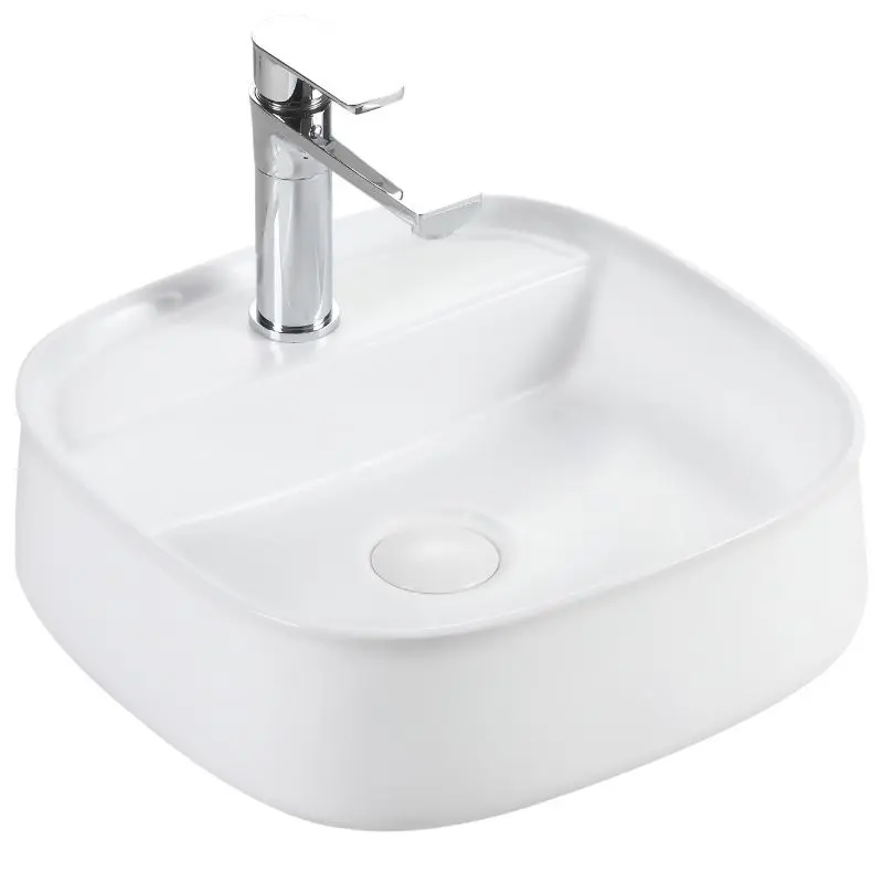 Premium Nadgradni Lavabo Square Bench E-6581 42x42x14 White