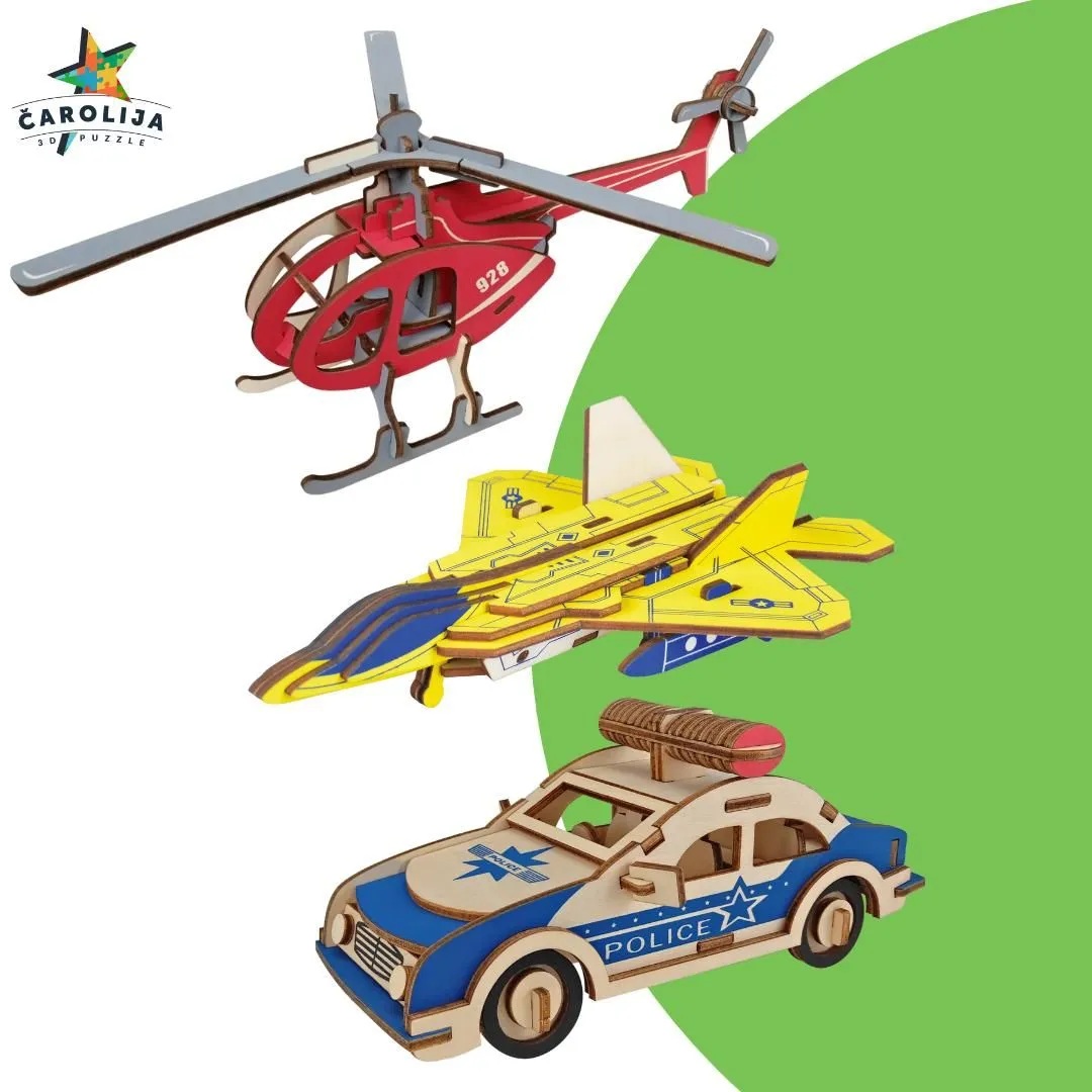 3 u 1 (avion/ helikopter/ policijski automobil)