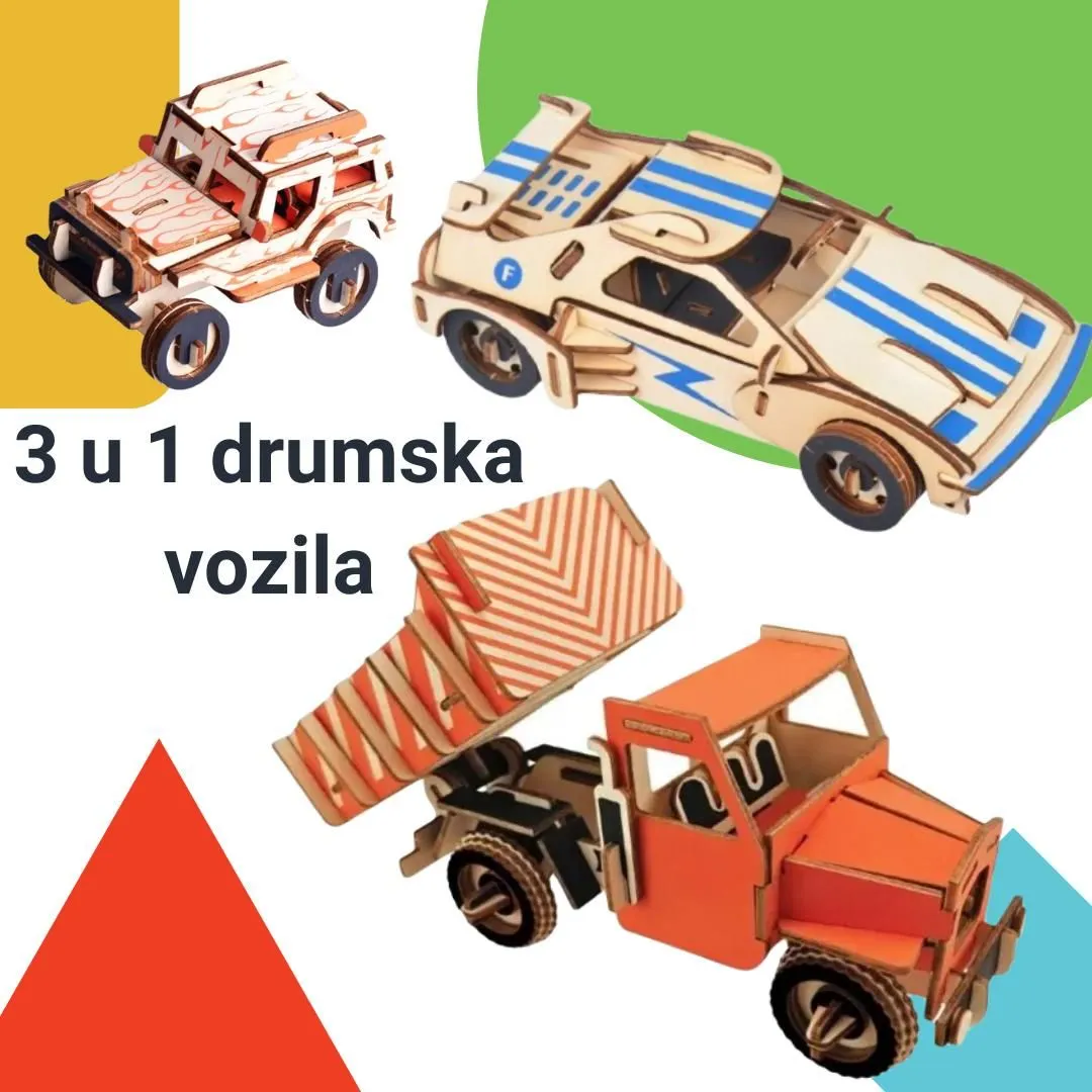 3 u 1 slagalice drumska vozila