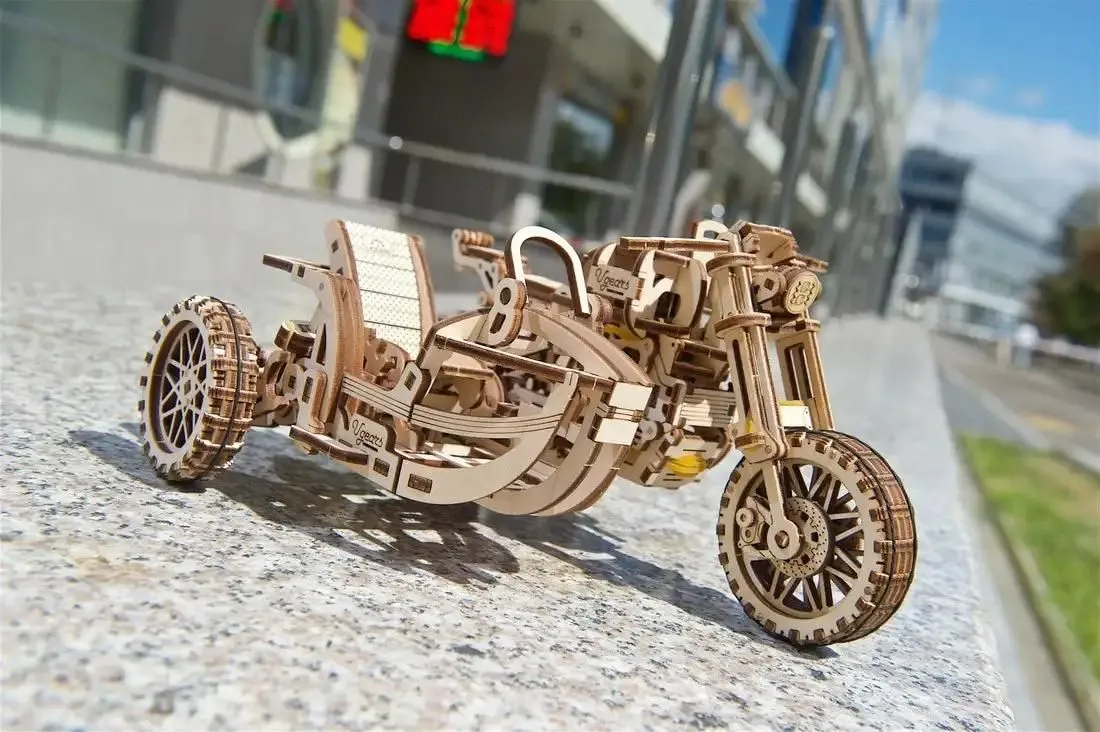 3d drvena puzzle - MOTOR SCRAMBLER UGR -10