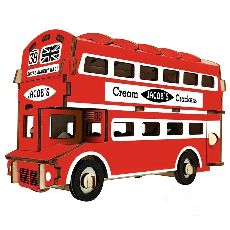 3d drvena slagalica - Engleski dupli bus