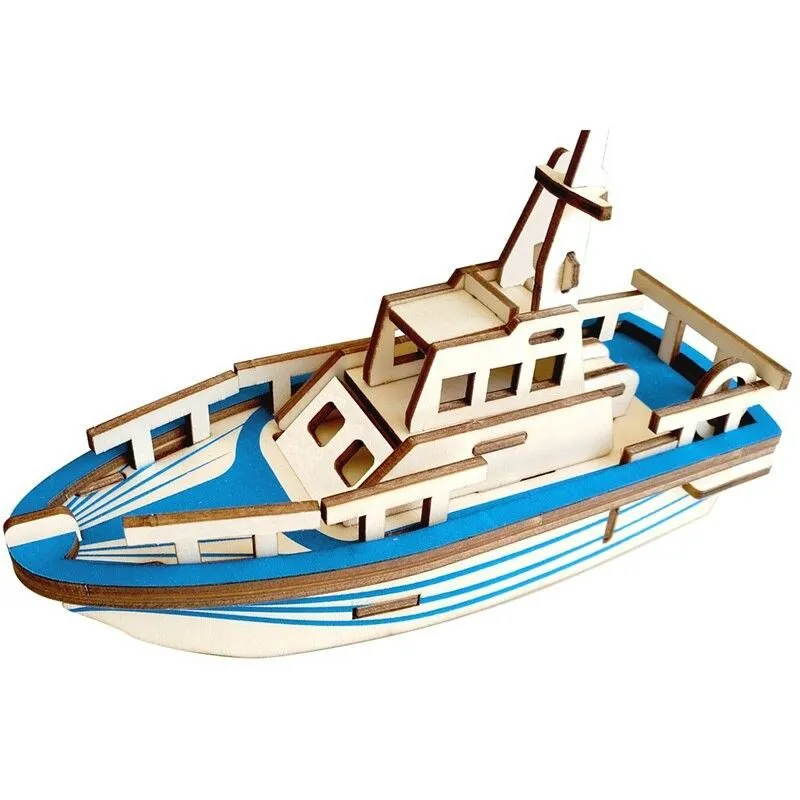 3d drvena slagalica - Mali brod