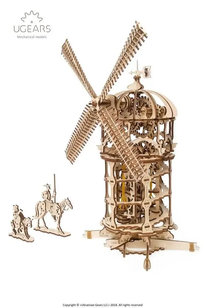 3d eko mehanička puzzle - VETRENJAČA