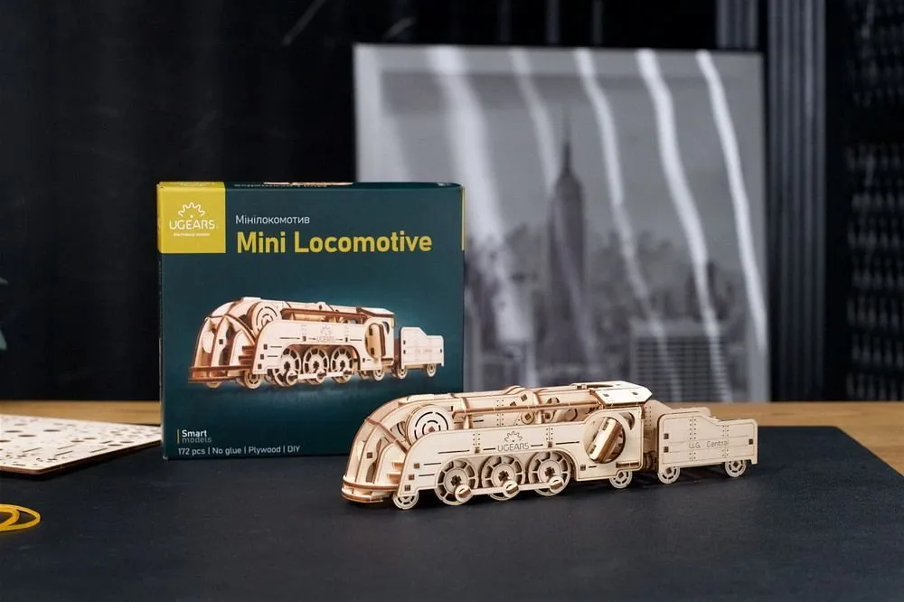 3d mehanička puzzla - MINI LOKOMOTIVA