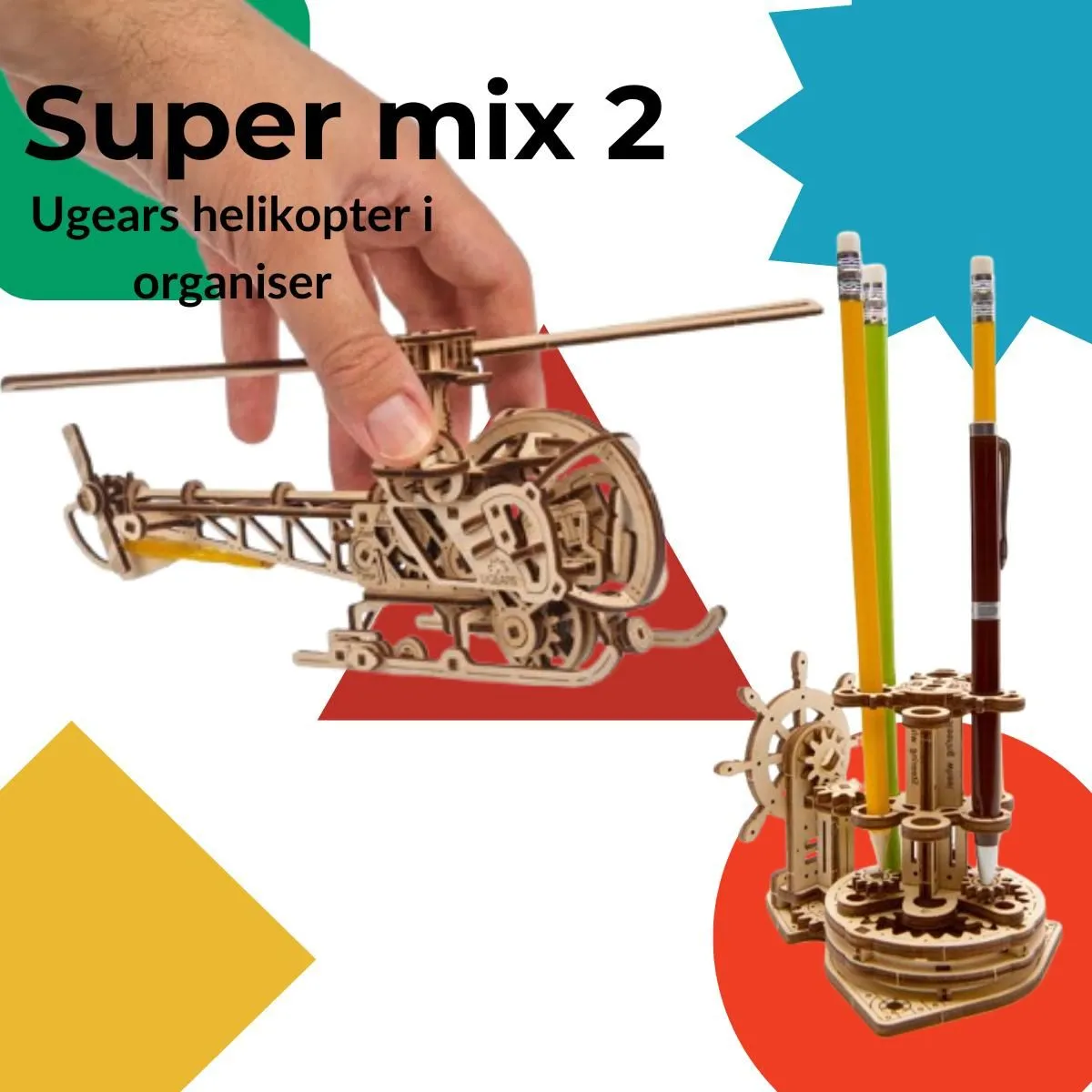 3D puzzle super mix 2 (Helikopter i Organajzer)