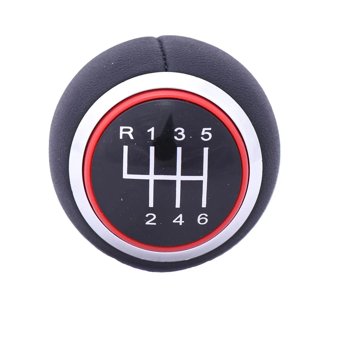 888 CAR ACCESSORIES Audi A3 2003-2012 ručica menjača kozna 6 brzina crveni krug
