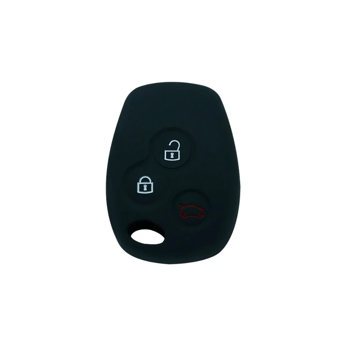 888 CAR ACCESSORIES Silikonska navlaka za ključeve crna Renault