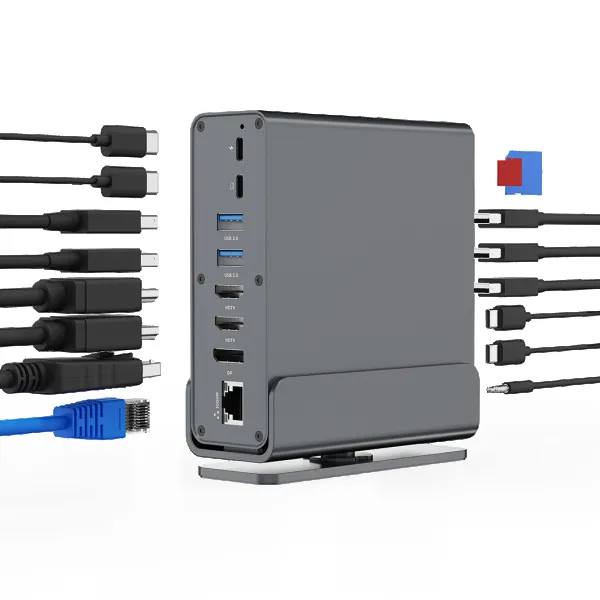 A-CF-COMBO15-01 Gembird USB Type-CF 15-in-1 multi-port adapter (USB hub/ Type-CF/ HDMI/ DP/ LAN/3/5)