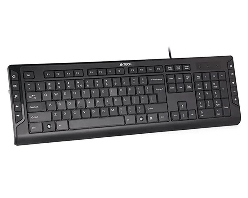 A4 TECH  Žična tastatura KD-600 X-Slim US/ crna