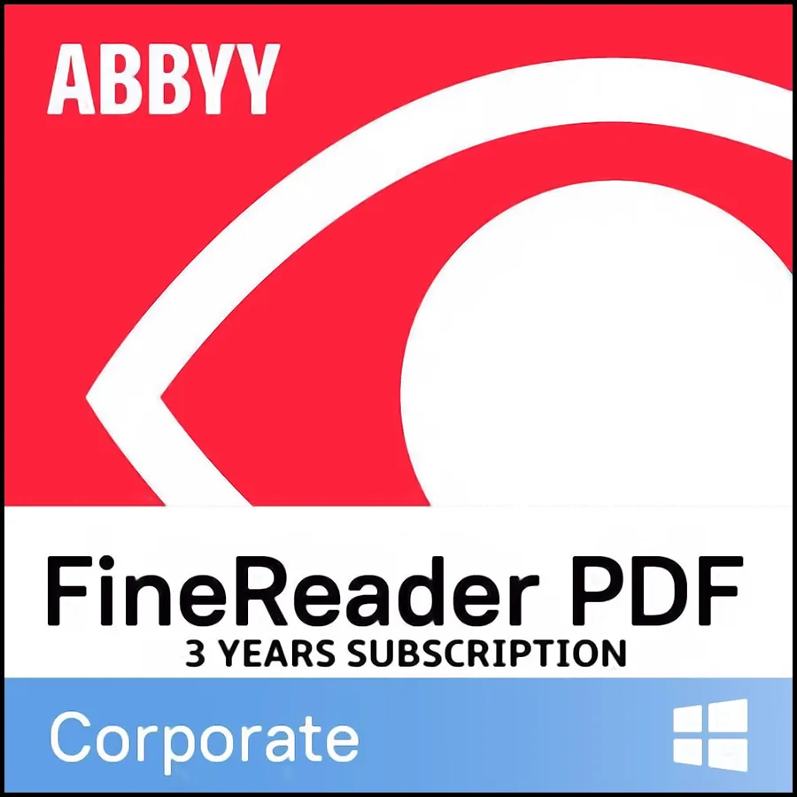ABBYY FineReader PDF Corporate/ Single User License (ESD)/ Subscription/ 3y