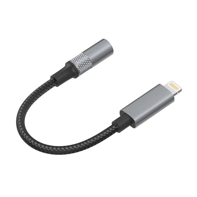 Adapter LDNIO LSY80i 3/5mm za slušalice iPhone Lightning na 3/5 mm sivi