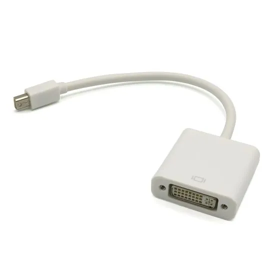Adapter Mini DisplayPort M na DVI F, bela