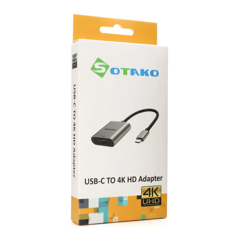 Adapter Sotako Type-C na HDMI 4K 60 HZ 0.15 sivi