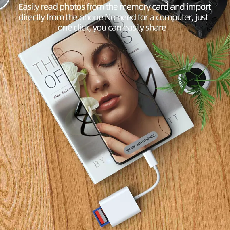 Adapter Type-C na SD/TF card čitač