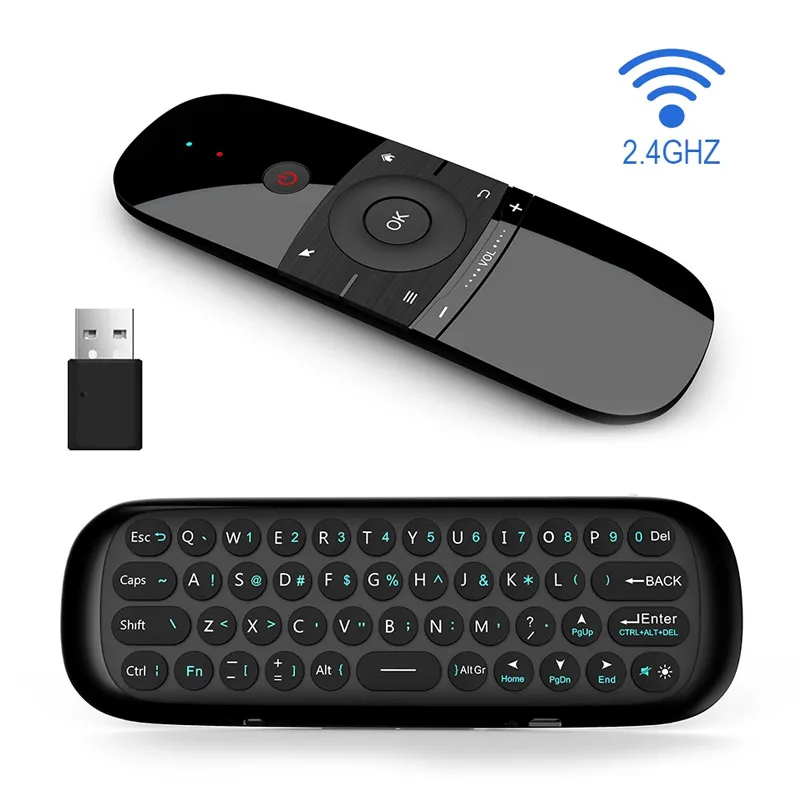 Air Mouse wireless tastatura I miš/ IR daljinski crni