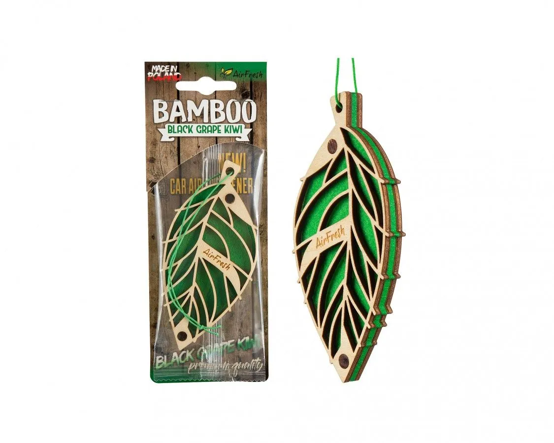 AIRFRESH Drveni miris Bamboo Crno grožđe i kivi